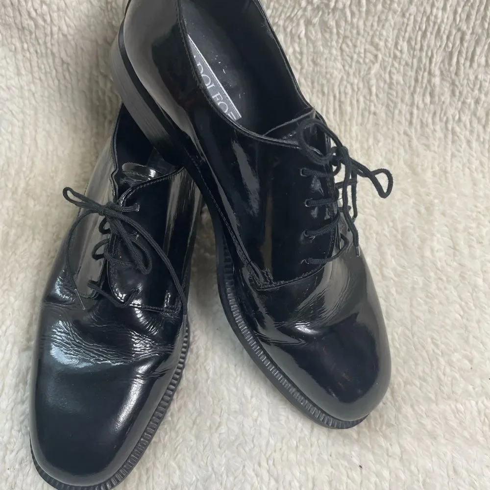 ADOLFO made in made in Italy Black Leather Men's Dress Shoes SZ9